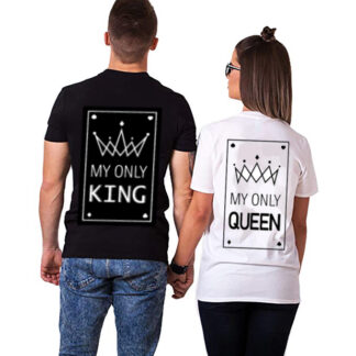 Poleras para pareja My Only King & Queen