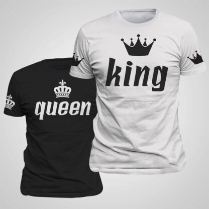 King & Queen TriCoronas Poleras para parejas