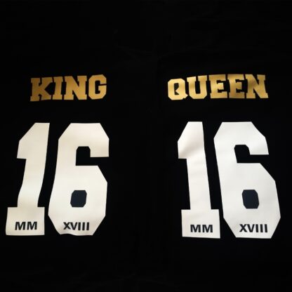 Polerones negros king y queen