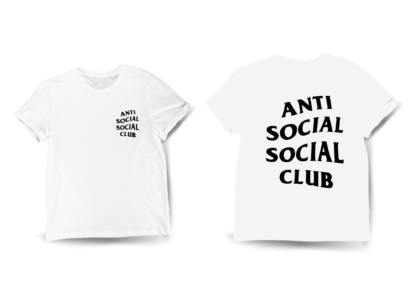 Polera Anti Social Club Blanca