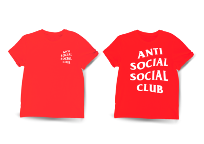 Polera Anti Social Club Roja