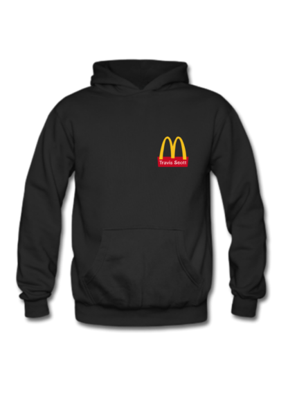 Polerón McDonalds Travis Scott Negro Delante