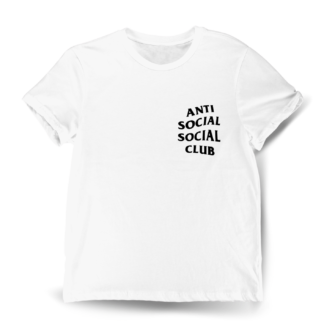 Polera Anti Social Club Blanca Delante