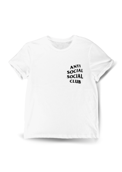 Polera Anti Social Club Blanca Delante