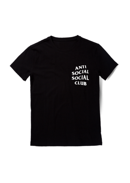 Polera Anti Social Club Negra Delante