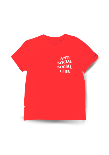 Polera Anti Social Club Roja Delante