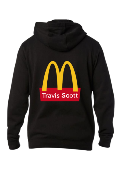 Polerón McDonalds Travis Scott Negro Detrás