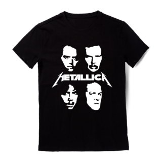 Polera Caras Integrantes Metallica