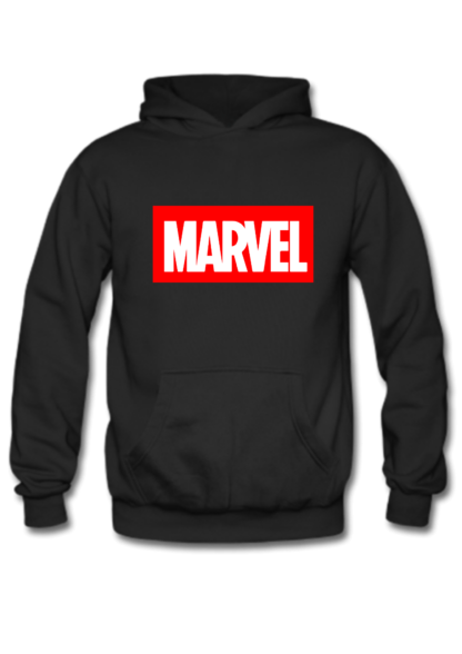 Polerón Marvel Logo Negro