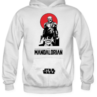 Poleron The mandalorian alt Rojo