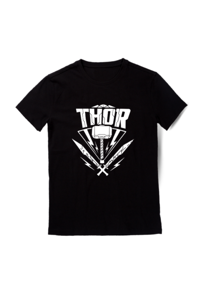 Polera Mjolnir Thor Negra